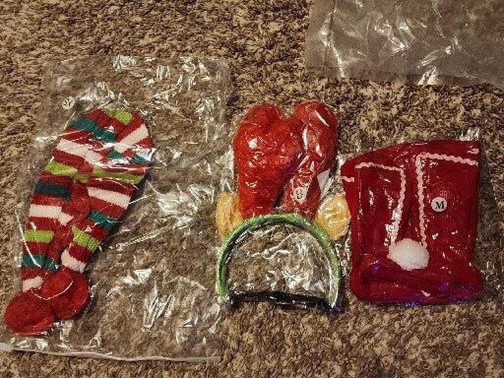 NEW Frienda Christmas Holiday Pet Clothes Set - Medium (M) - Puppy/Cat